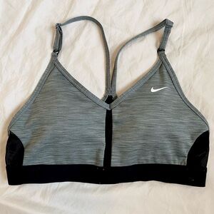 Nike Black and Grey Sports Bra
